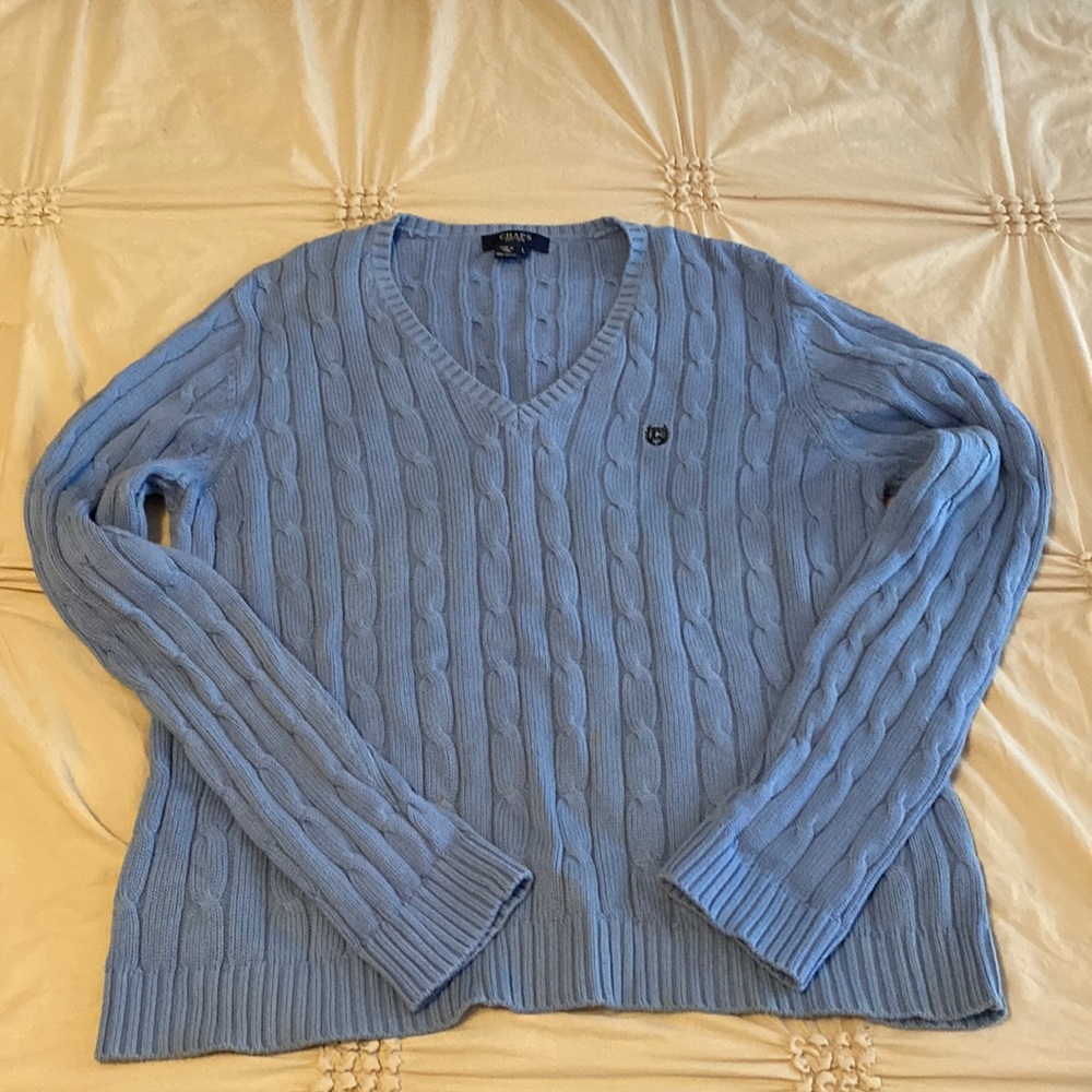 Chaps cable knit sweater, Size L